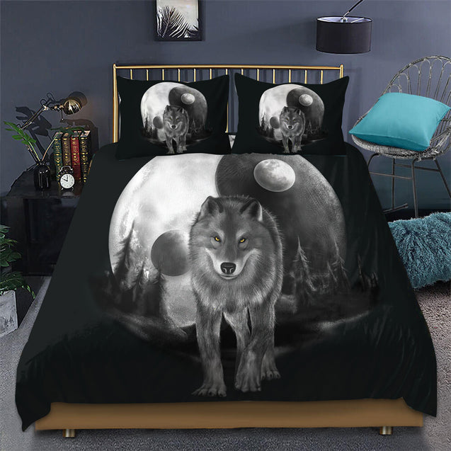 Wolf 3D All Over Printed Bedding Set