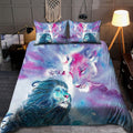 Lion Couple 3D All Over Printed Bedding Set