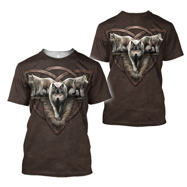 Wolf 3D All Over Printed Unisex Shirt