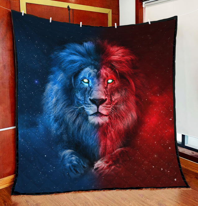 Lion 3D All Over Printed Quilt