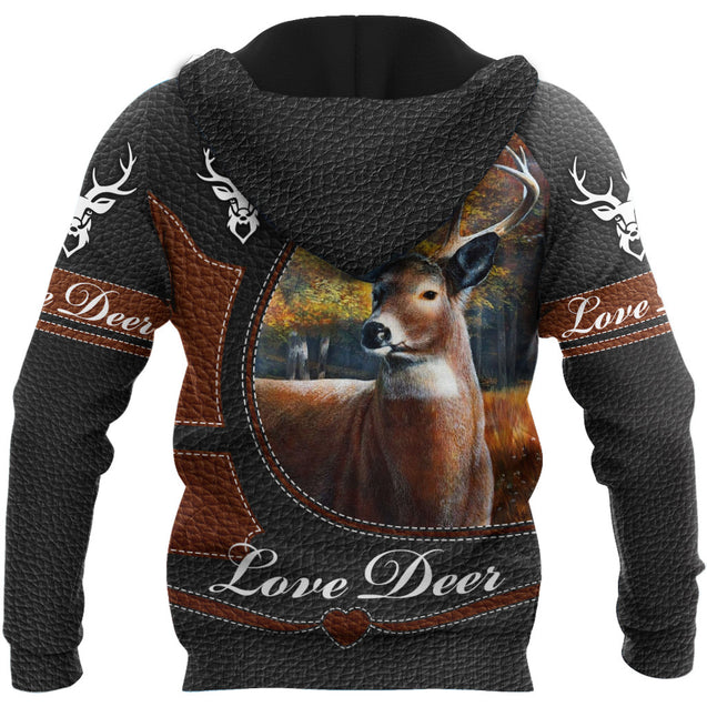 Love Deer 3D All Over Printed Shirts For Men And Woman