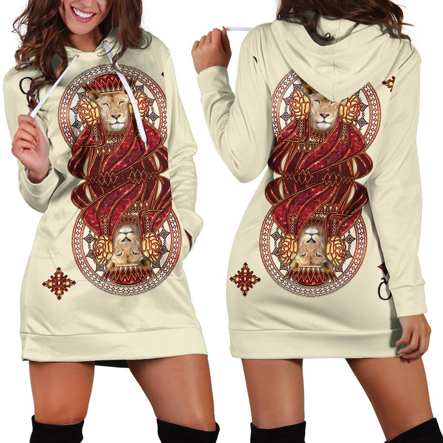 Lion Queen Poker 3D All Over Printed shirt for Women