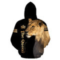 Queen Lion 3D All Over Printed Unisex Shirts