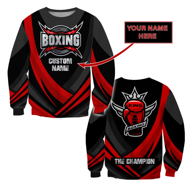 Customize Name Boxing 3D All Over Printed Unisex Shirts