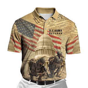 US Army Veteran 3D All Over Printed Unisex Shirts