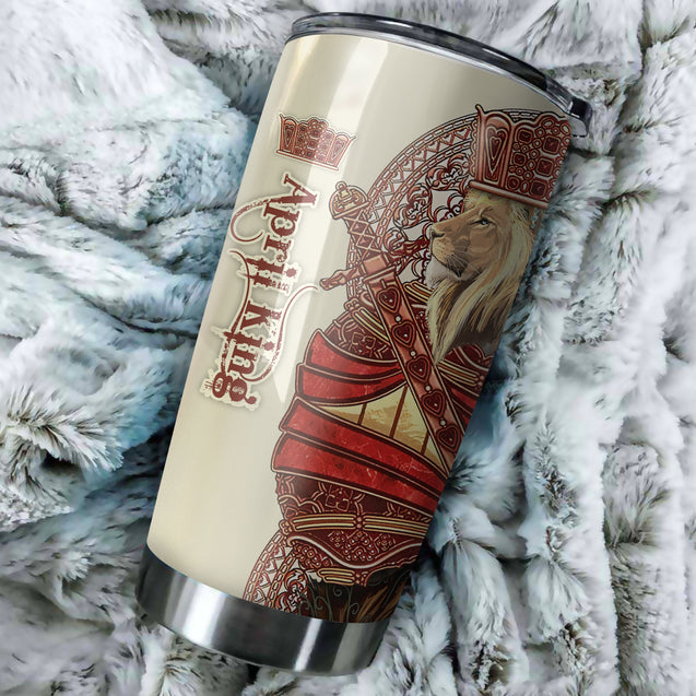 April King Lion Custom Name Tumbler