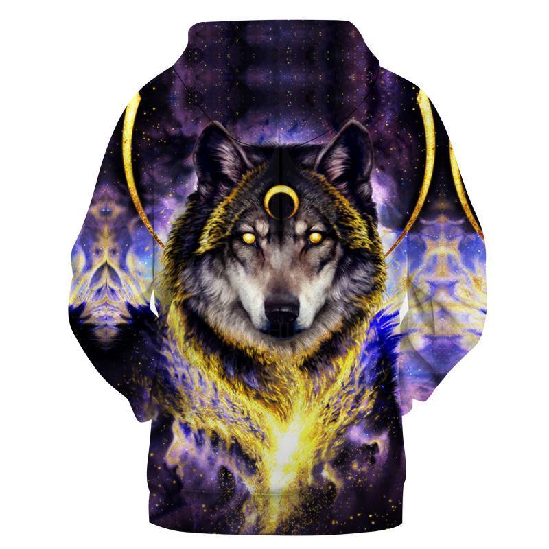 Premium Wolf Native American Galaxy 3D All Over Printed Unisex Shirts