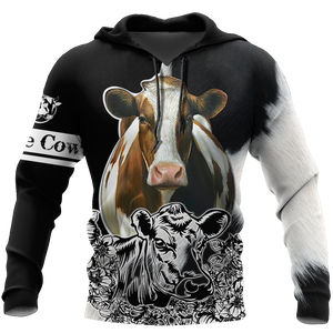 Cow 3d hoodie shirt for men and women DD11172004