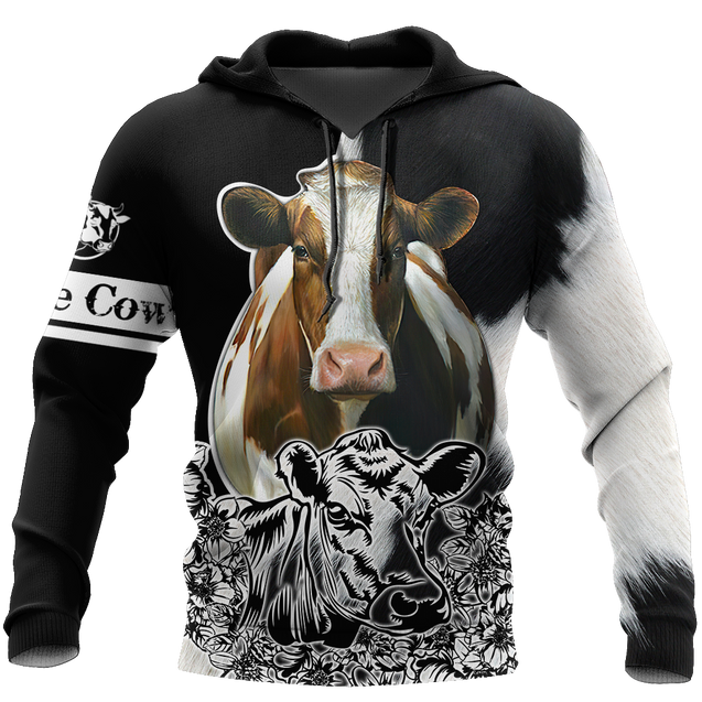 Cow 3d hoodie shirt for men and women DD11172004