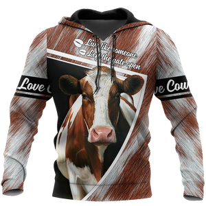 Cow 3d hoodie shirt for men and women DD11182001