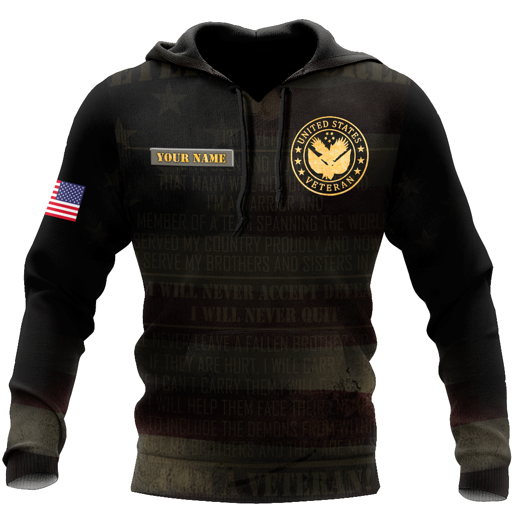 Custom Name US Army 3D All Over Printed Unisex Shirts