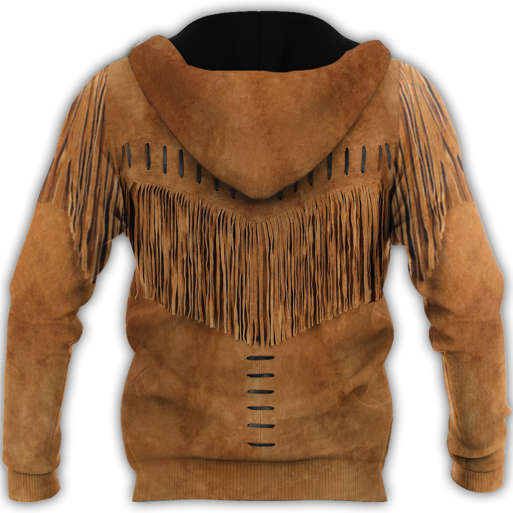 Native Cowboy Jacket No14 Cosplay 3D Over Printed Unisex Deluxe Hoodie ML