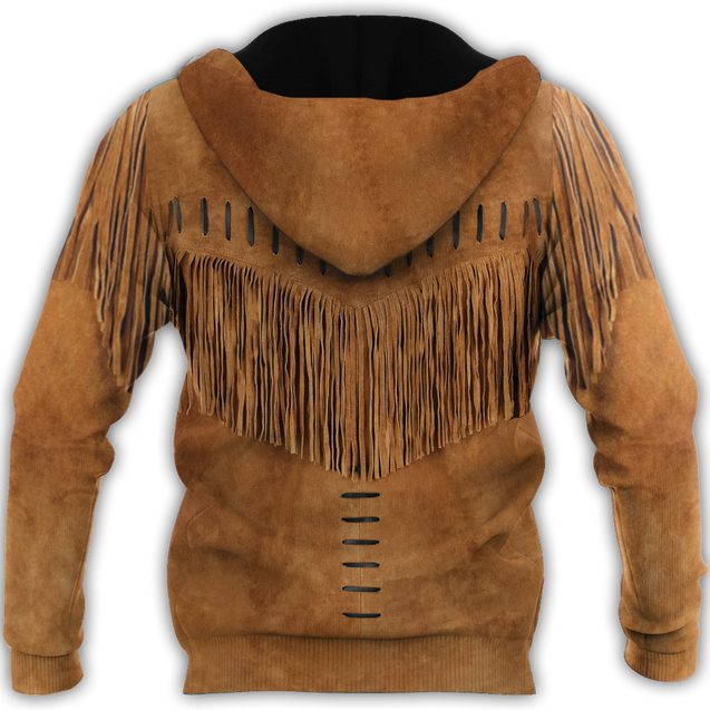 Native Cowboy Jacket No14 Cosplay 3D Over Printed Unisex Deluxe Hoodie ML