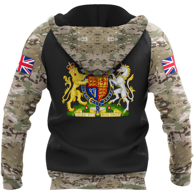 Personalized Name XT Bristish Veteran Coat of Arms 3D Printed Shirts TNA01042105