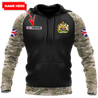 Personalized Name XT Bristish Veteran Coat of Arms 3D Printed Shirts TNA01042105