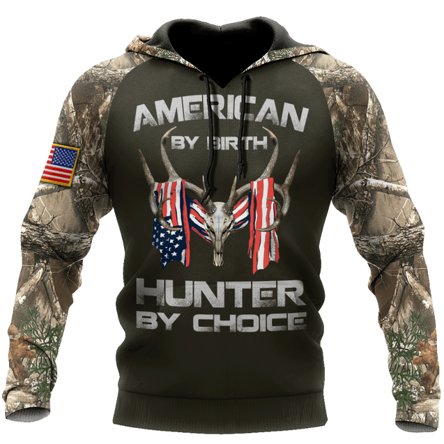 American By Birth Hunter By Choice 3D All Over Printed Unisex Shirts