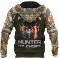 Customized Name American By Birth Hunter By Choice 3D All Over Printed Unisex Shirts