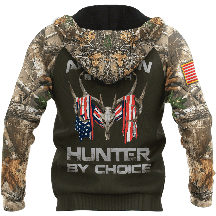 Customized Name American By Birth Hunter By Choice 3D All Over Printed Unisex Shirts