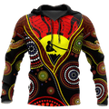 Australian Aboriginal Flag Didgeridoo 3D printed shirts