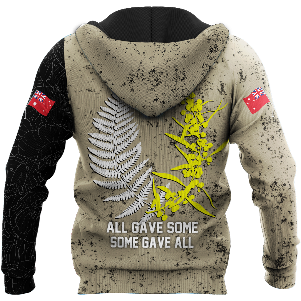 Anzac day in my heart Australia and Kiwi Veteran 3D print shirt