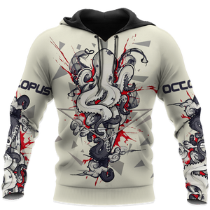 Premium Unisex Hoodie Octopus Vector Design ML