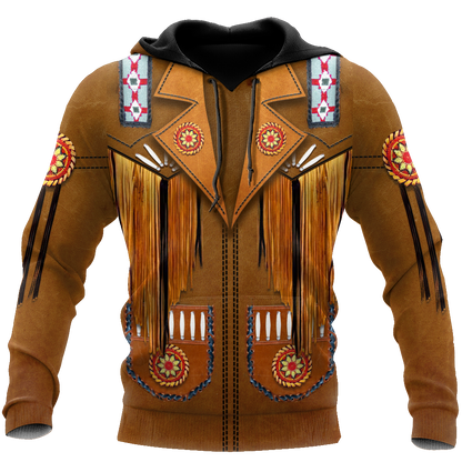 Native Cowboy Jacket No16 Cosplay 3D Over Printed Unisex Deluxe Hoodie ML