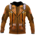 Native Cowboy Jacket No16 Cosplay 3D Over Printed Unisex Deluxe Hoodie ML