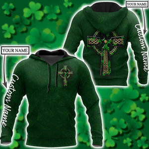 Irish St.Patrick day 3d hoodie shirt for men and women custom name