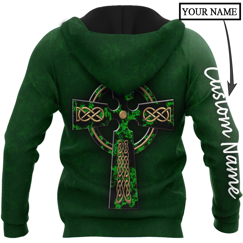 Irish St.Patrick day 3d hoodie shirt for men and women custom name