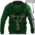 Irish St.Patrick day 3d hoodie shirt for men and women custom name