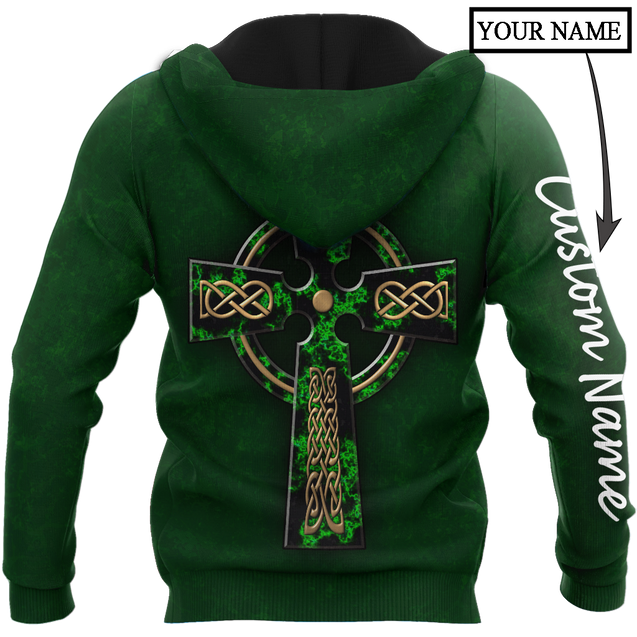 Irish St.Patrick day 3d hoodie shirt for men and women custom name