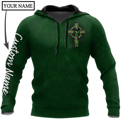 Irish St.Patrick day 3d hoodie shirt for men and women custom name