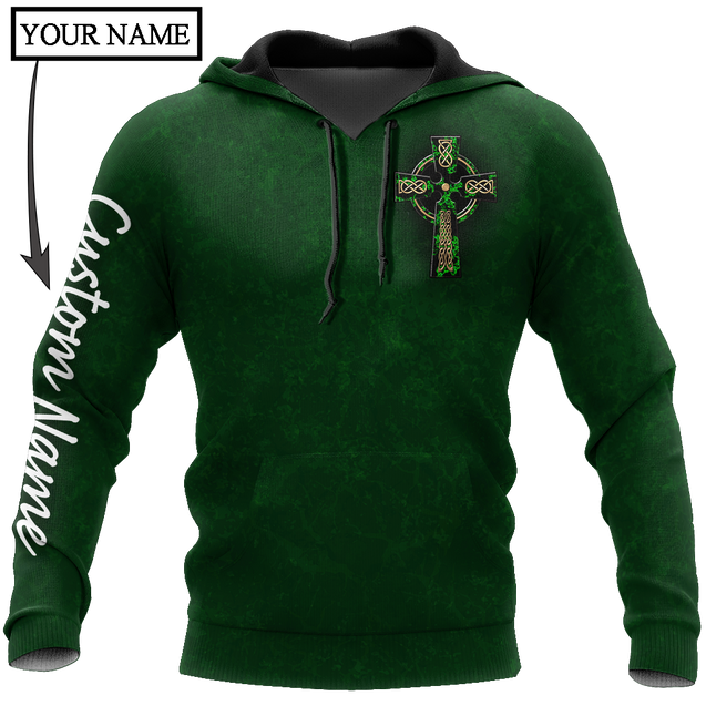 Irish St.Patrick day 3d hoodie shirt for men and women custom name