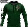 Irish St.Patrick day 3d hoodie shirt for men and women custom name