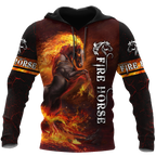 Fire Horse 3D All Over Printed Unisex Shirts