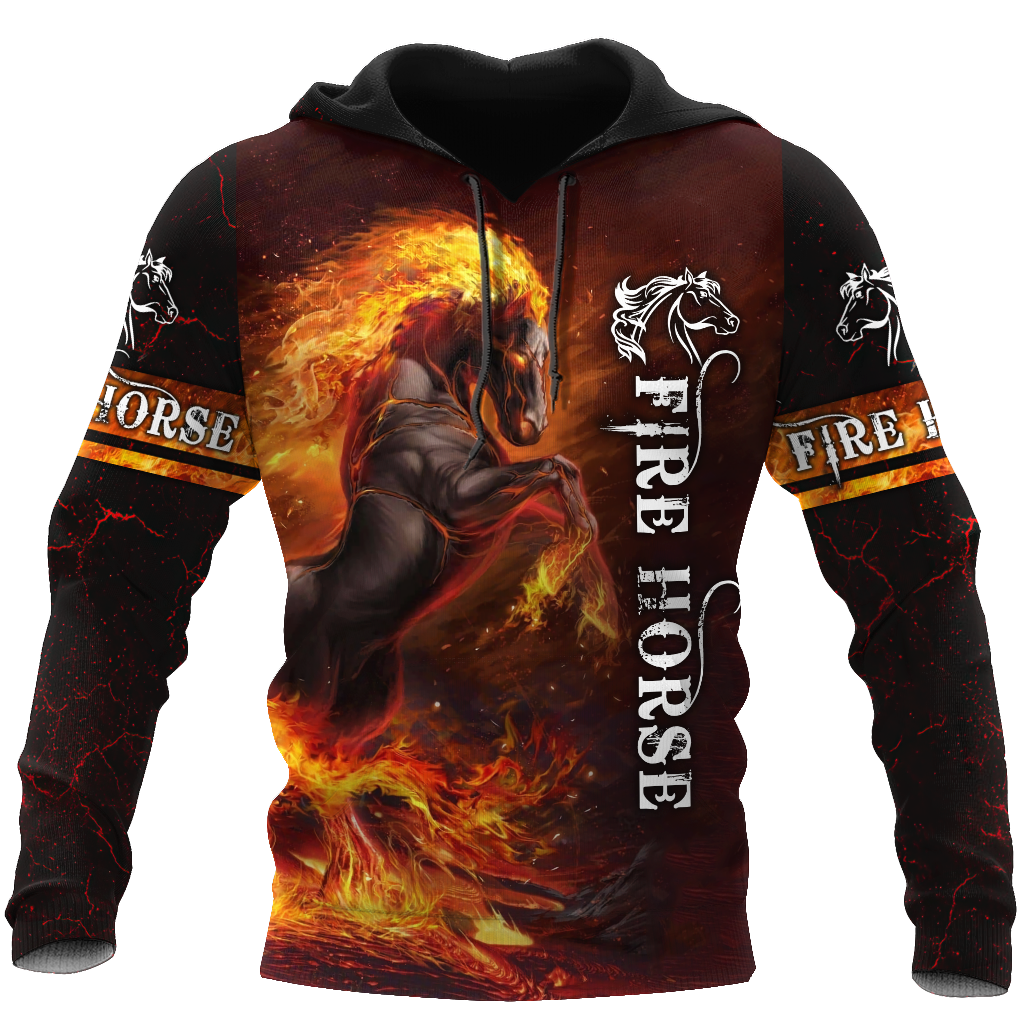 Fire Horse 3D All Over Printed Unisex Shirts