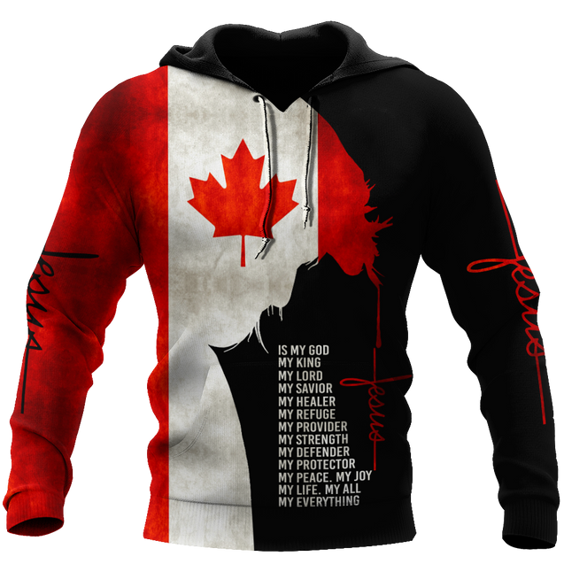 Jesus - Canada Flag 3D All Over Printed Shirts DA02032101