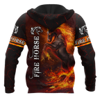 Fire Horse 3D All Over Printed Unisex Shirts