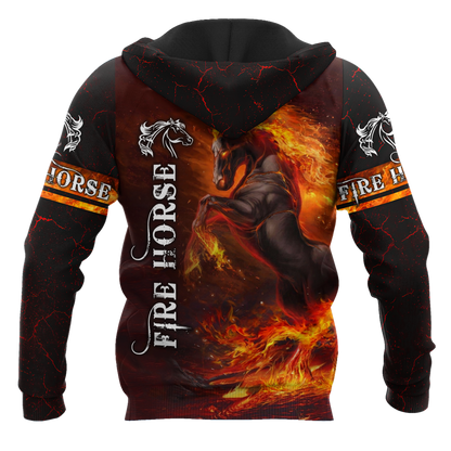 Fire Horse 3D All Over Printed Unisex Shirts