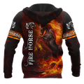 Fire Horse 3D All Over Printed Unisex Shirts