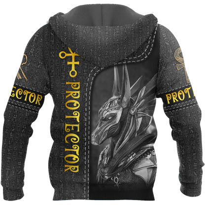 Custom name Anubis Egyptian God the Protector 3D design print shirts