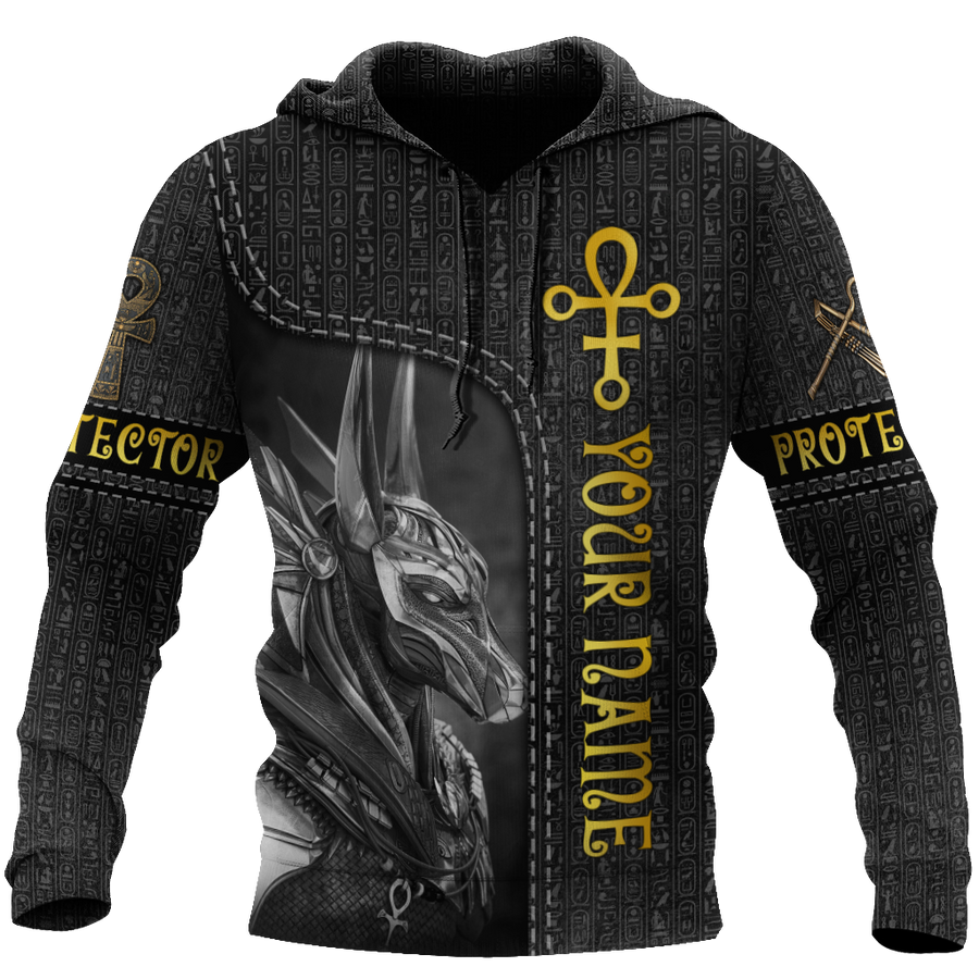 Custom name Anubis Egyptian God the Protector 3D design print shirts