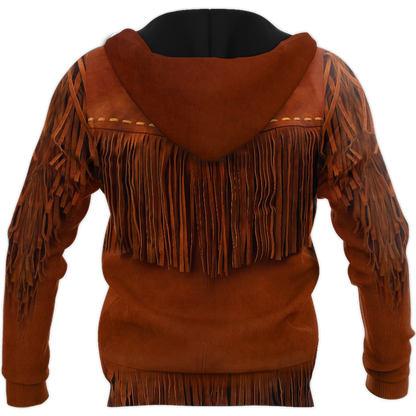 Native Cowboy Jacket No23 Cosplay 3D Over Printed Unisex Deluxe Hoodie ML