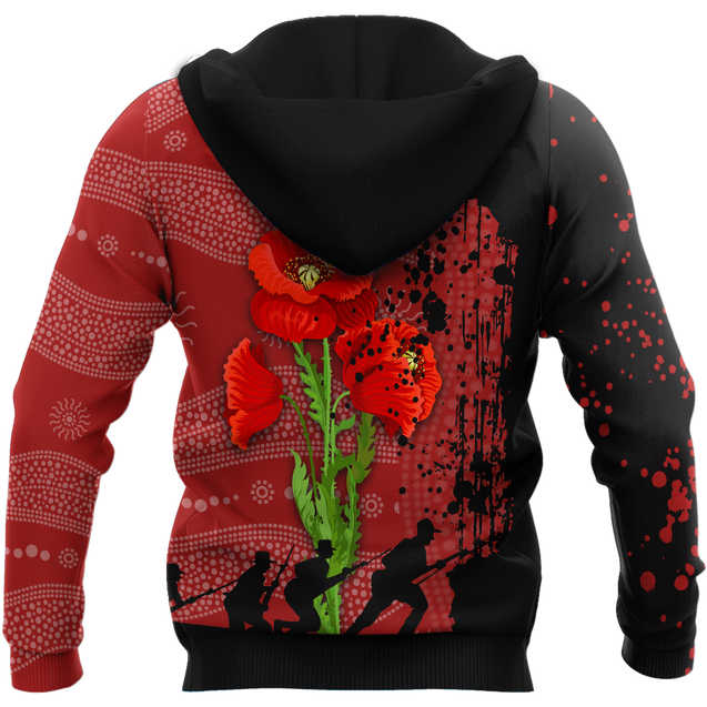 Premium Anzac Day Poppy 3D Printed Unisex Shirts TN