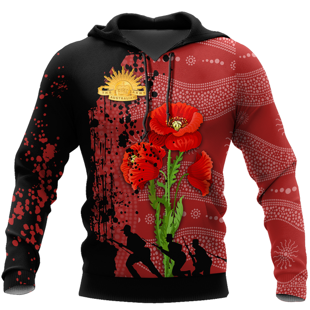 Premium Anzac Day Poppy 3D Printed Unisex Shirts TN