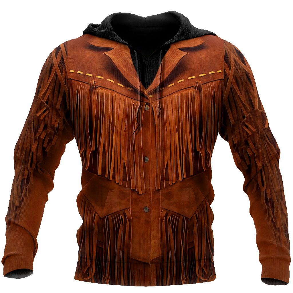 Native Cowboy Jacket No23 Cosplay 3D Over Printed Unisex Deluxe Hoodie ML