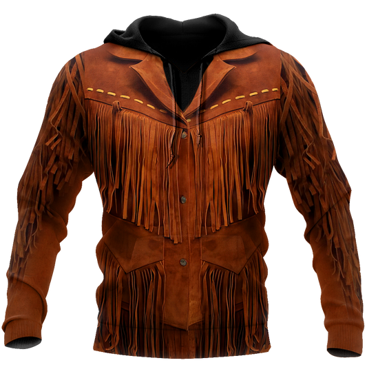 Native Cowboy Jacket No23 Cosplay 3D Over Printed Unisex Deluxe Hoodie ML