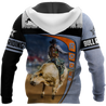 Personalized Name Bull Riding 3D All Over Printed Unisex Shirts Desert