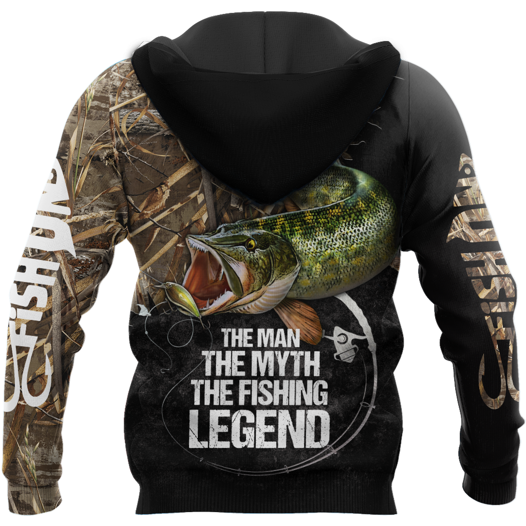 Northern Pike fishing legend muddy camo design 3d print shirts