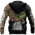 Northern Pike fishing legend muddy camo design 3d print shirts